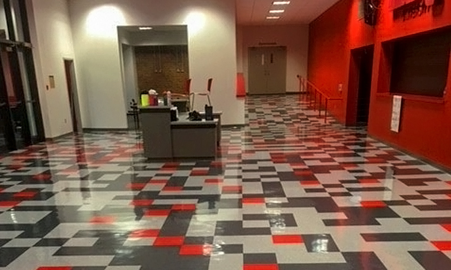 Wittenberg school checker floor